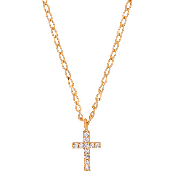 Collar Cruz Plata