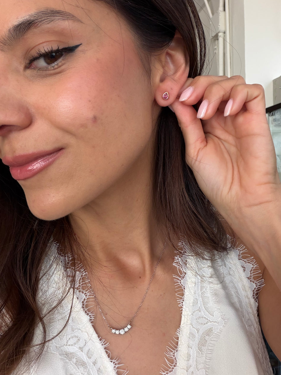 Aretes Pink Sapphire