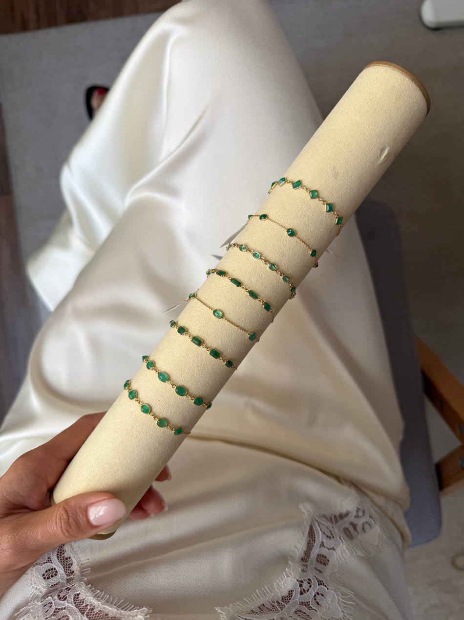 Pulseras esmeraldas