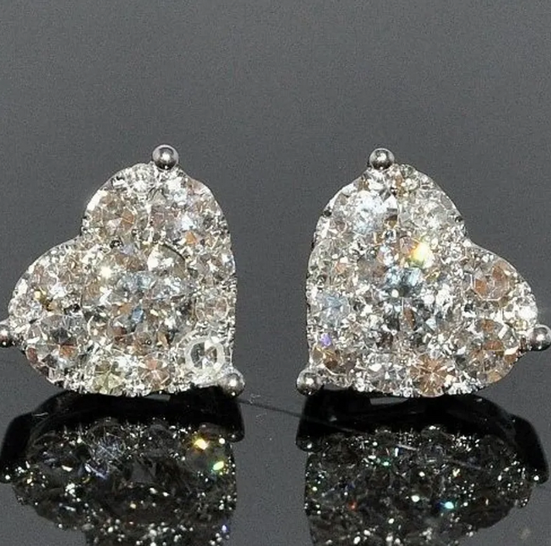 Aretes Diamond Heart