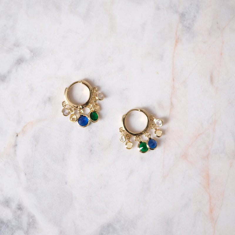 Aretes Blue And Green