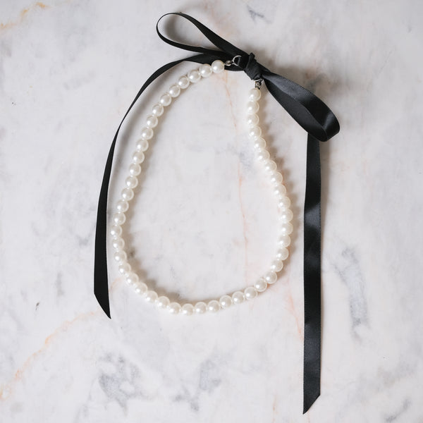 Collar Bow and Pearl