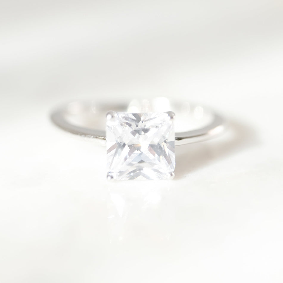 Anillo Square Love Plata