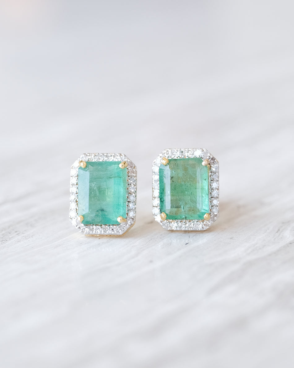 Aretes Esmeralda 3.77ct