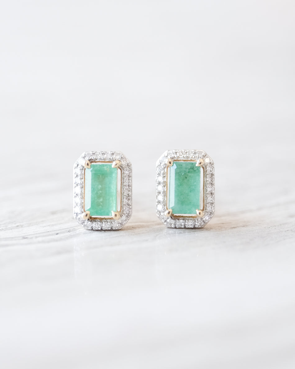 Aretes Esmeralda 0.18ct