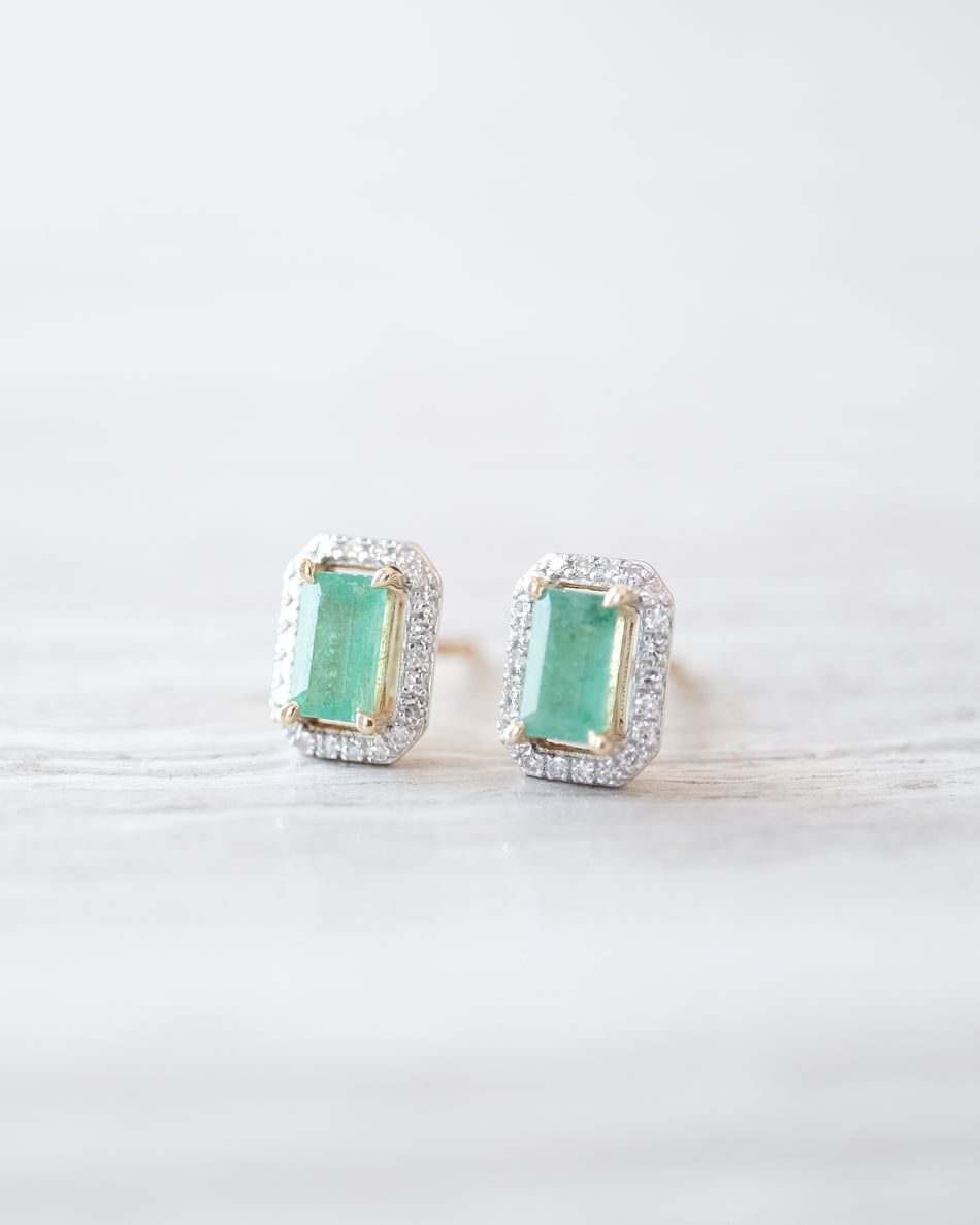 Aretes Esmeralda 0.18ct