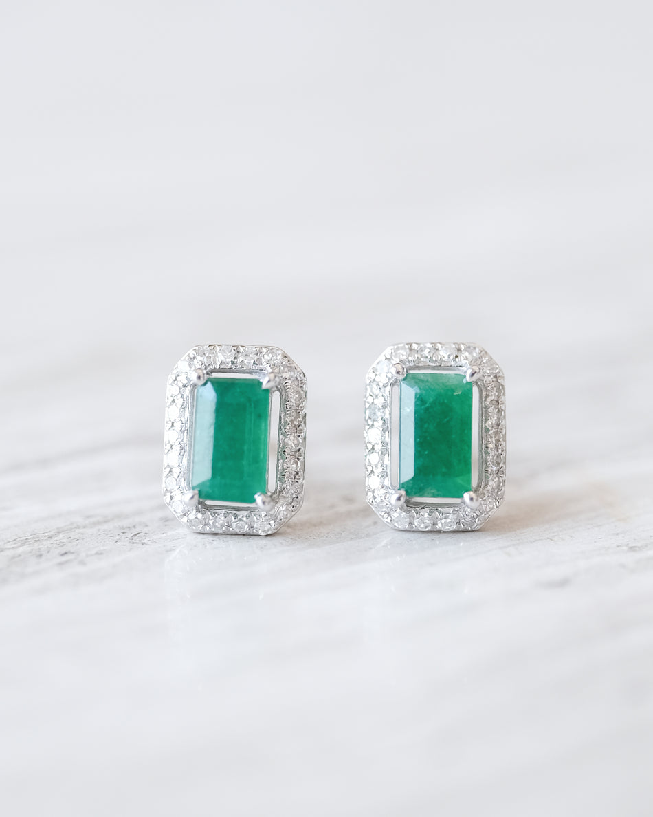 Aretes esmeralda 0.56ct