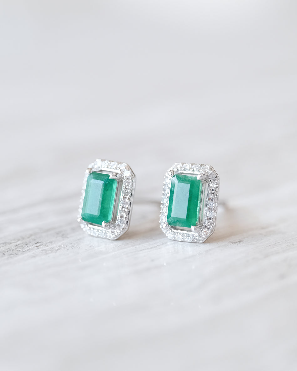 Aretes esmeralda 0.56ct