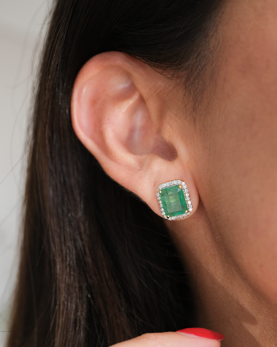 Aretes Esmeralda 3.77ct
