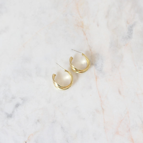 Aretes Twisted Hoops