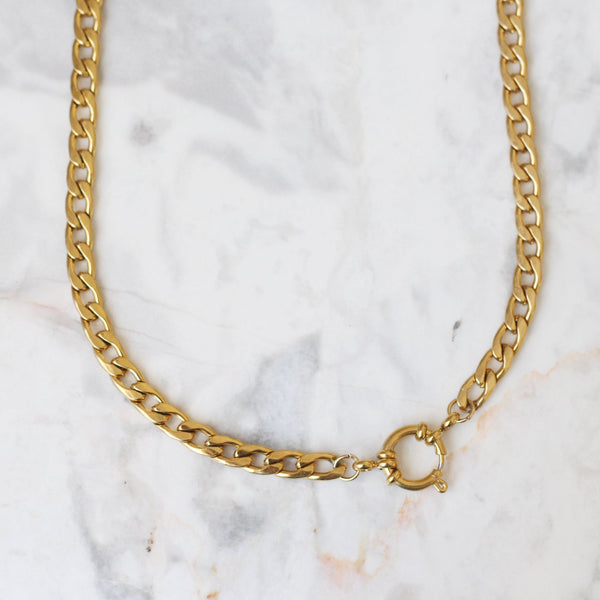 Collar Golden Chunky Choker