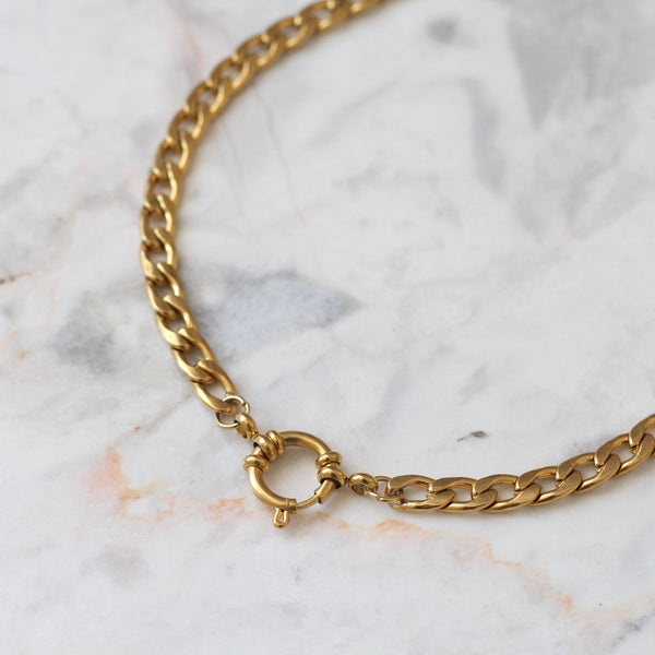 Collar Golden Chunky Choker