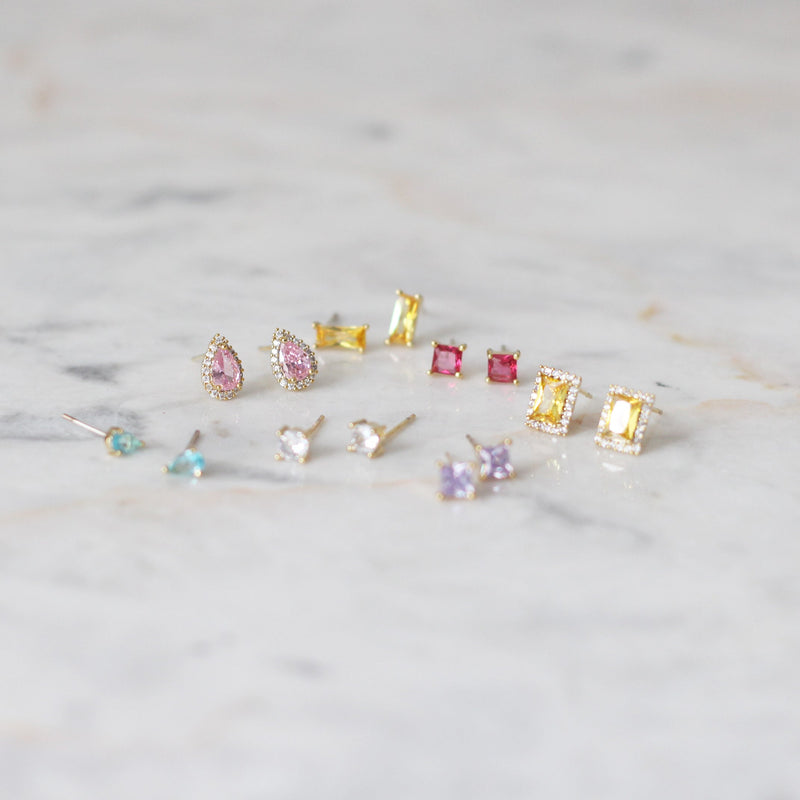 Aretes Dreamy Royal Amarillo Square
