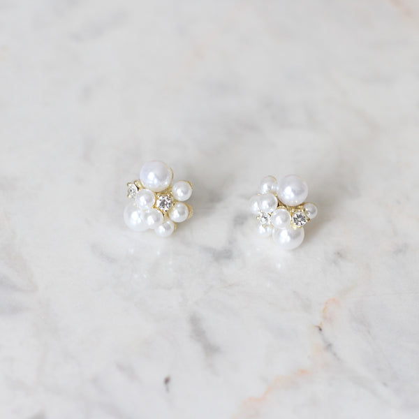 Aretes Blooming Pearls Shiny