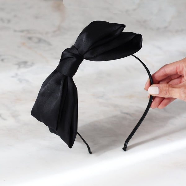 Diadema Black Doll Bow