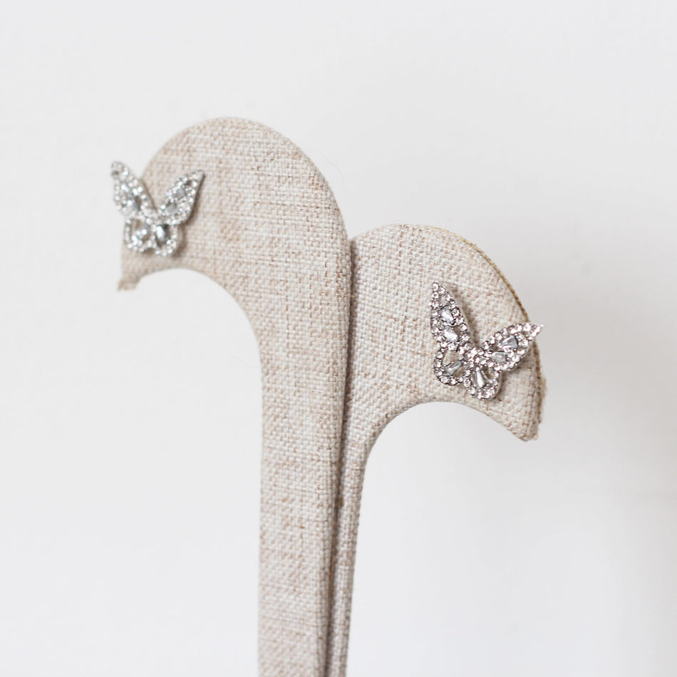 Aretes Silver Butterflies