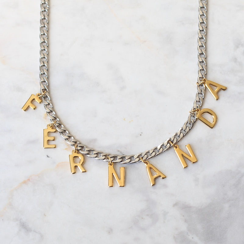 Collar Chunky Letters