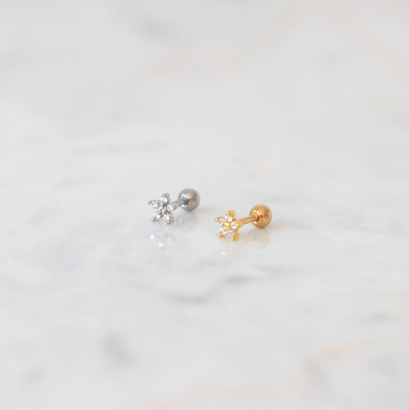 Aretes Piercing Flower