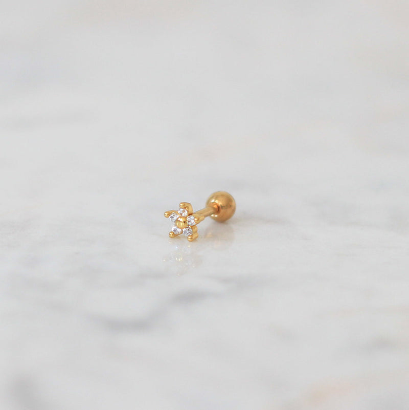 Aretes Piercing Flower