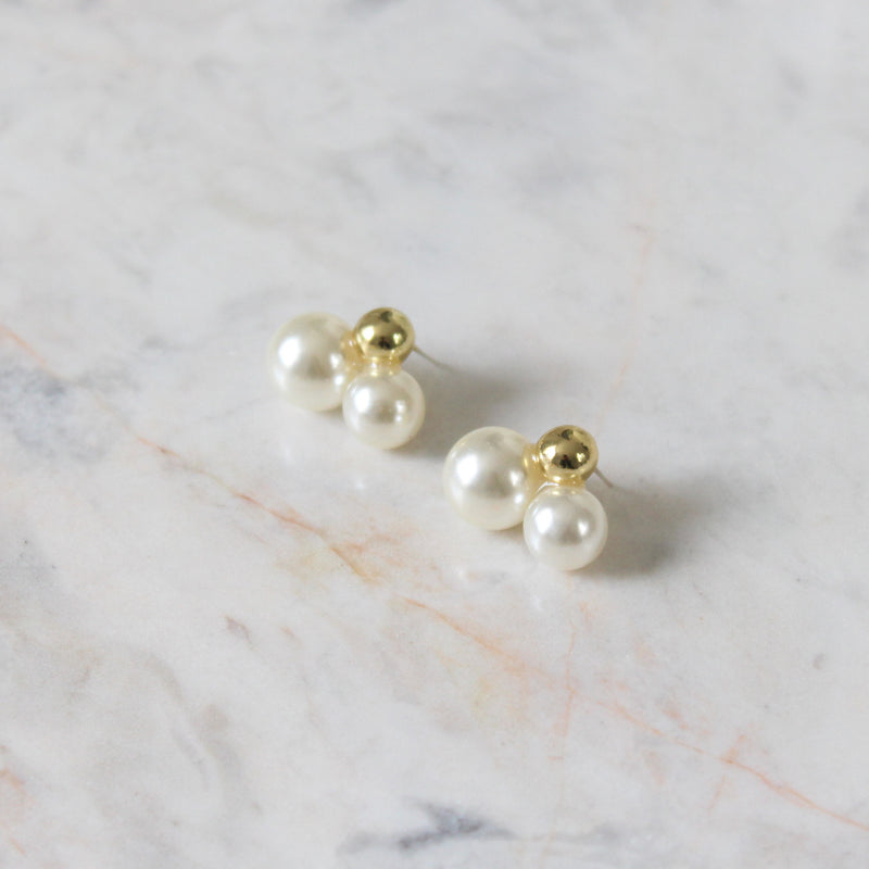 Aretes Three Pearls